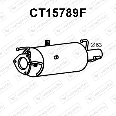 Ruß-/Partikelfilter, Abgasanlage VENEPORTE CT15789F Bild Ruß-/Partikelfilter, Abgasanlage VENEPORTE CT15789F