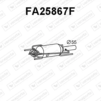 Ruß-/Partikelfilter, Abgasanlage VENEPORTE FA25867F