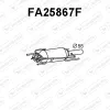 Ruß-/Partikelfilter, Abgasanlage VENEPORTE FA25867F