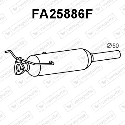 Ruß-/Partikelfilter, Abgasanlage VENEPORTE FA25886F