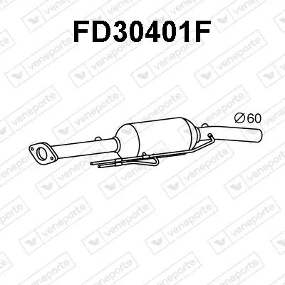 Ruß-/Partikelfilter, Abgasanlage VENEPORTE FD30401F Bild Ruß-/Partikelfilter, Abgasanlage VENEPORTE FD30401F