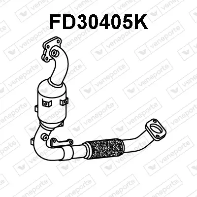 Katalysator VENEPORTE FD30405K Bild Katalysator VENEPORTE FD30405K