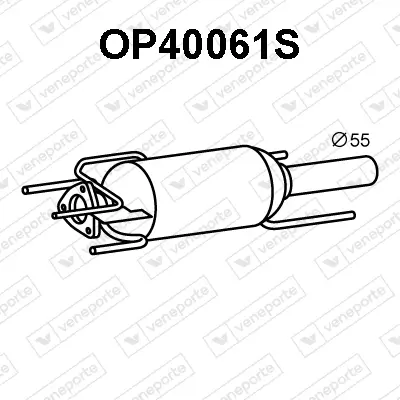 Ruß-/Partikelfilter, Abgasanlage VENEPORTE OP40061S Bild Ruß-/Partikelfilter, Abgasanlage VENEPORTE OP40061S