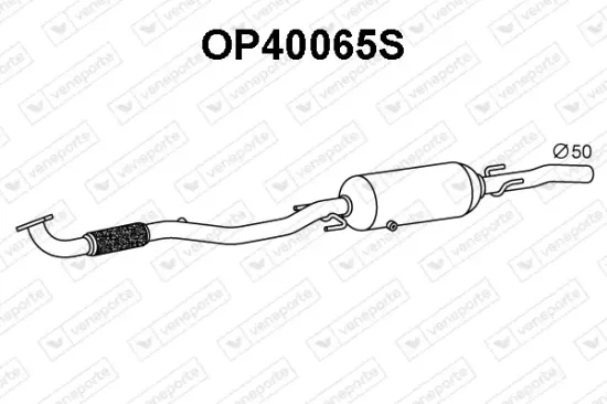 Ruß-/Partikelfilter, Abgasanlage VENEPORTE OP40065S Bild Ruß-/Partikelfilter, Abgasanlage VENEPORTE OP40065S