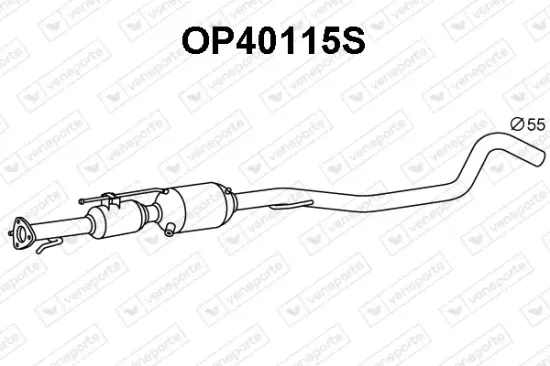 Ruß-/Partikelfilter, Abgasanlage VENEPORTE OP40115S Bild Ruß-/Partikelfilter, Abgasanlage VENEPORTE OP40115S