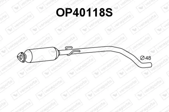 Ruß-/Partikelfilter, Abgasanlage VENEPORTE OP40118S Bild Ruß-/Partikelfilter, Abgasanlage VENEPORTE OP40118S