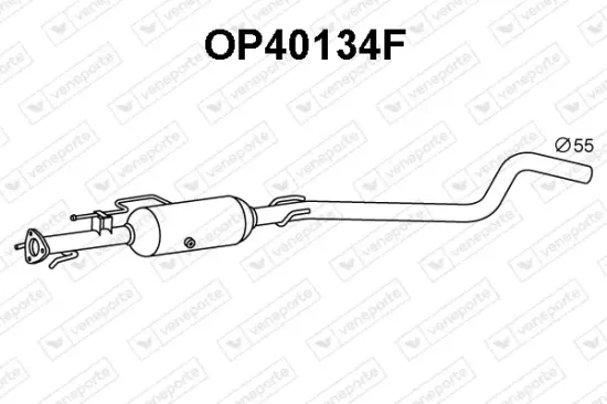Ruß-/Partikelfilter, Abgasanlage VENEPORTE OP40134F Bild Ruß-/Partikelfilter, Abgasanlage VENEPORTE OP40134F