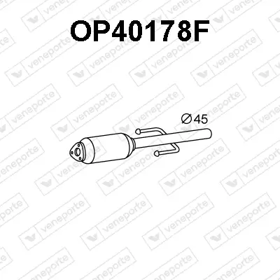 Ruß-/Partikelfilter, Abgasanlage VENEPORTE OP40178F Bild Ruß-/Partikelfilter, Abgasanlage VENEPORTE OP40178F