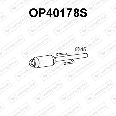 Ruß-/Partikelfilter, Abgasanlage VENEPORTE OP40178S Bild Ruß-/Partikelfilter, Abgasanlage VENEPORTE OP40178S