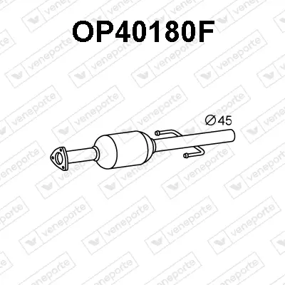 Ruß-/Partikelfilter, Abgasanlage VENEPORTE OP40180F Bild Ruß-/Partikelfilter, Abgasanlage VENEPORTE OP40180F