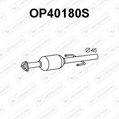 Ruß-/Partikelfilter, Abgasanlage VENEPORTE OP40180S Bild Ruß-/Partikelfilter, Abgasanlage VENEPORTE OP40180S