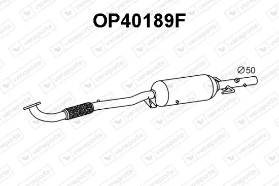 Ruß-/Partikelfilter, Abgasanlage VENEPORTE OP40189F Bild Ruß-/Partikelfilter, Abgasanlage VENEPORTE OP40189F
