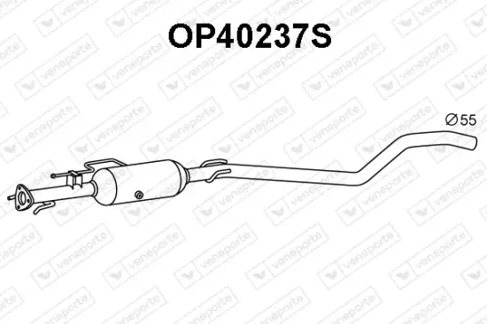 Ruß-/Partikelfilter, Abgasanlage VENEPORTE OP40237S Bild Ruß-/Partikelfilter, Abgasanlage VENEPORTE OP40237S