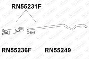 Ruß-/Partikelfilter, Abgasanlage VENEPORTE RN55231F