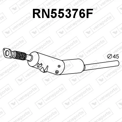 Ruß-/Partikelfilter, Abgasanlage VENEPORTE RN55376F Bild Ruß-/Partikelfilter, Abgasanlage VENEPORTE RN55376F
