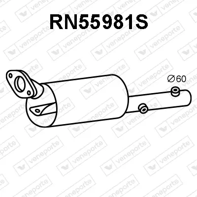 Ruß-/Partikelfilter, Abgasanlage VENEPORTE RN55981S Bild Ruß-/Partikelfilter, Abgasanlage VENEPORTE RN55981S
