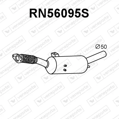 Ruß-/Partikelfilter, Abgasanlage VENEPORTE RN56095S Bild Ruß-/Partikelfilter, Abgasanlage VENEPORTE RN56095S