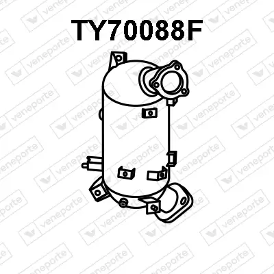 Ruß-/Partikelfilter, Abgasanlage VENEPORTE TY70088F
