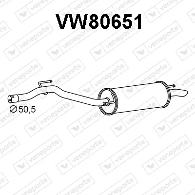 Endschalldämpfer VENEPORTE VW80651 Bild Endschalldämpfer VENEPORTE VW80651