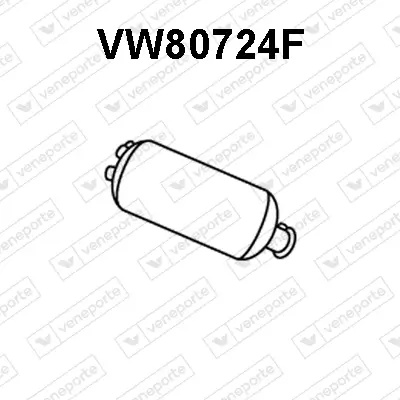 Ruß-/Partikelfilter, Abgasanlage VENEPORTE VW80724F Bild Ruß-/Partikelfilter, Abgasanlage VENEPORTE VW80724F