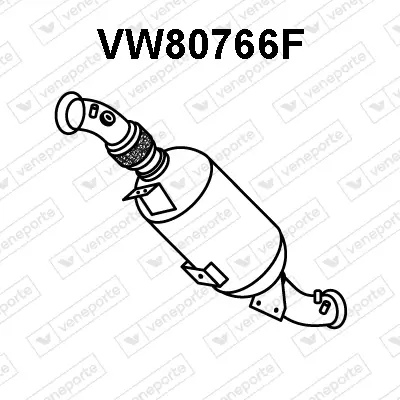 Ruß-/Partikelfilter, Abgasanlage VENEPORTE VW80766F