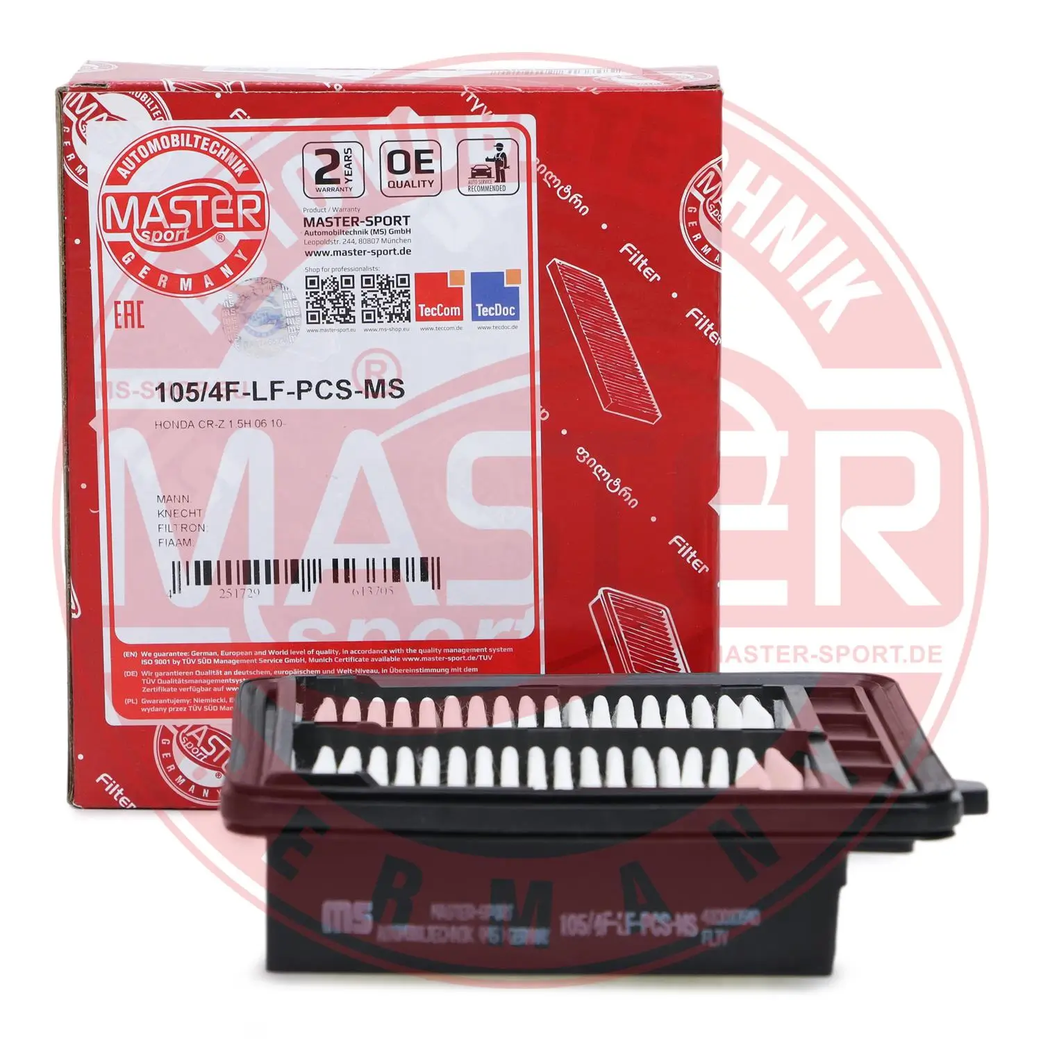 Luftfilter MASTER-SPORT GERMANY 105/4F-LF-PCS-MS