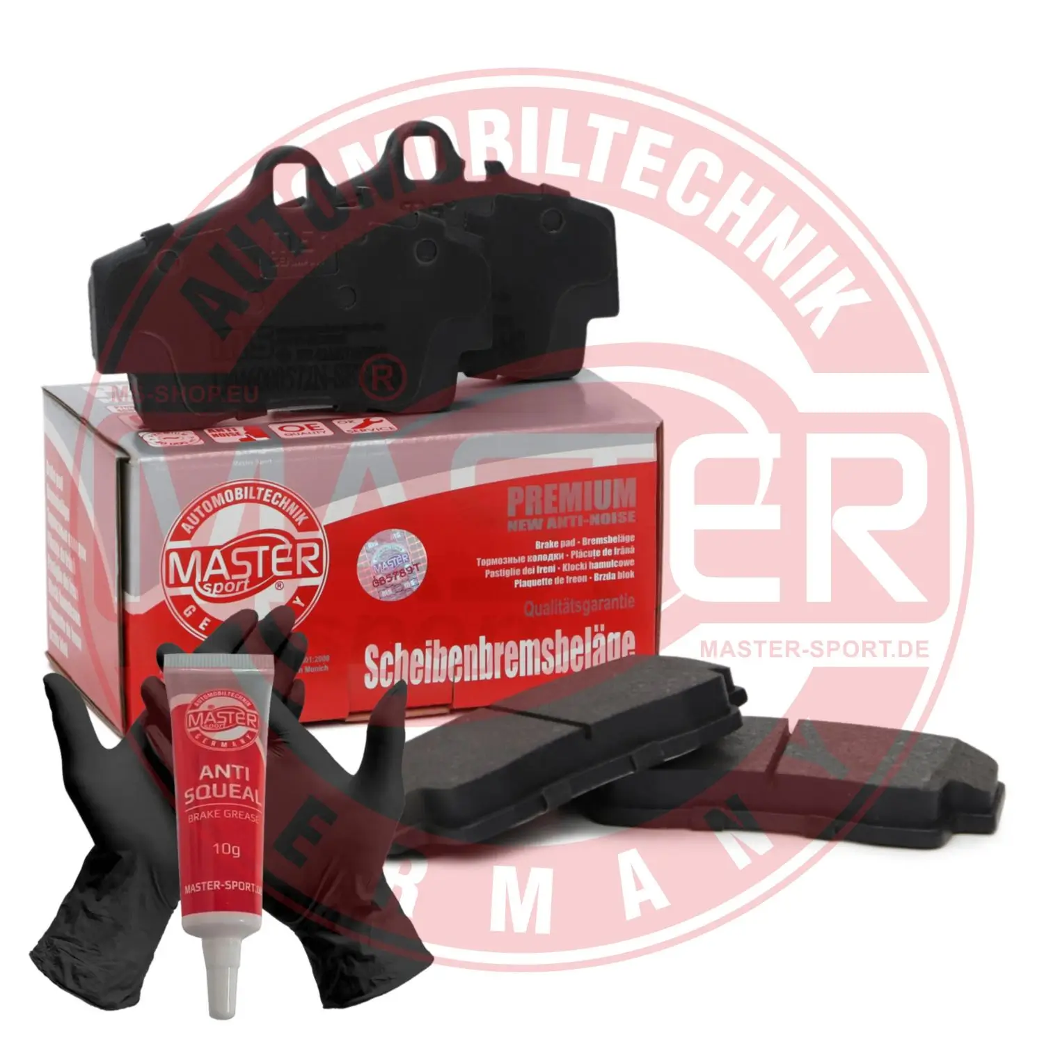 Bremsbelagsatz, Scheibenbremse Hinterachse MASTER-SPORT GERMANY 13046000572N-SET-MS