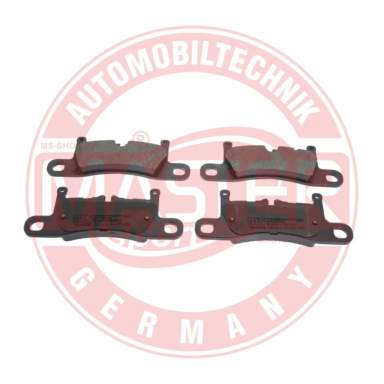 Bremsbelagsatz, Scheibenbremse Hinterachse MASTER-SPORT GERMANY 13046018762N-SET-MS
