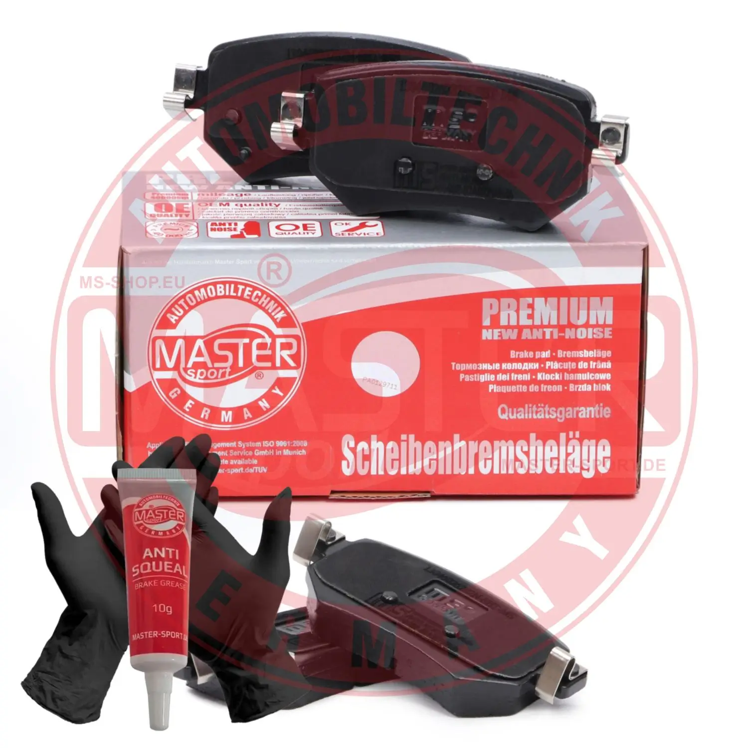 Bremsbelagsatz, Scheibenbremse Hinterachse MASTER-SPORT GERMANY 13046026282N-SET-MS