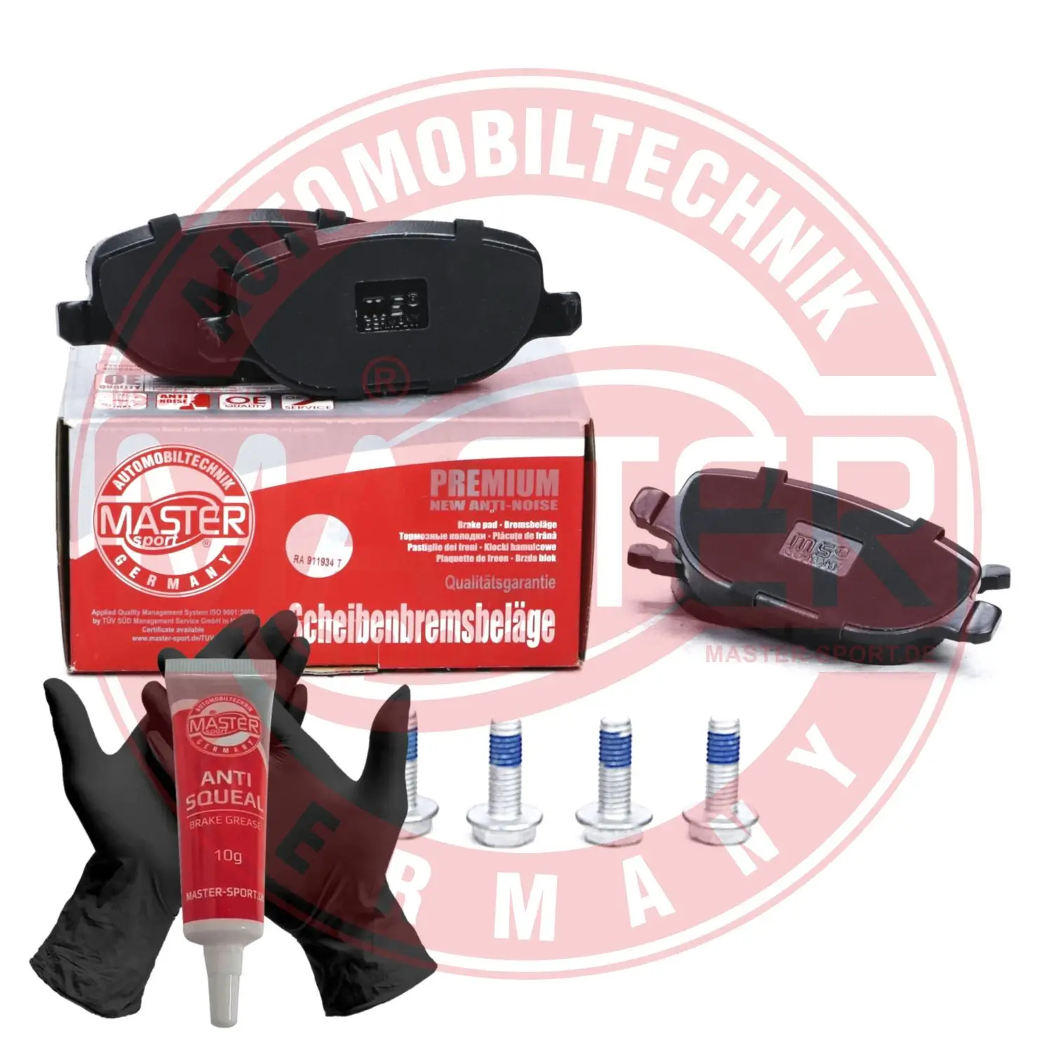 Bremsbelagsatz, Scheibenbremse Hinterachse MASTER-SPORT GERMANY 13046027072N-SET-MS