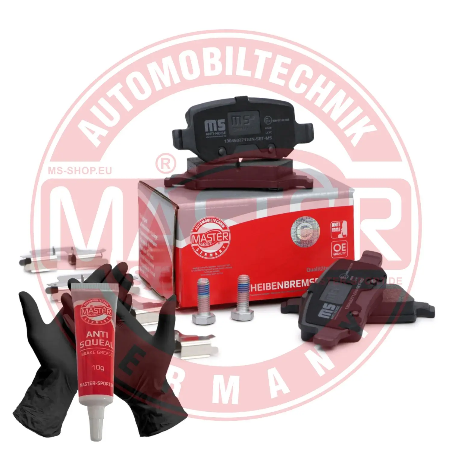 Bremsbelagsatz, Scheibenbremse Hinterachse MASTER-SPORT GERMANY 13046027122N-SET-MS