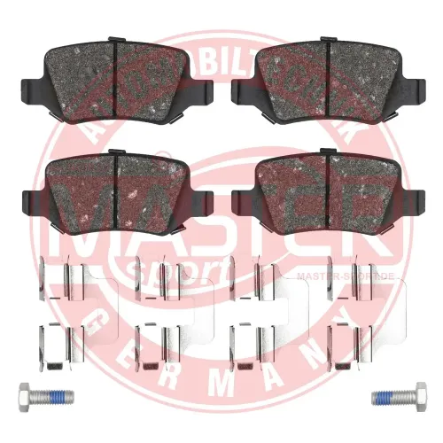 Bremsbelagsatz, Scheibenbremse Hinterachse MASTER-SPORT GERMANY 13046027122N-SET-MS Bild Bremsbelagsatz, Scheibenbremse Hinterachse MASTER-SPORT GERMANY 13046027122N-SET-MS