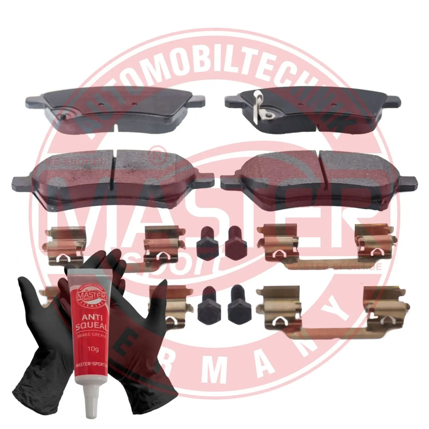 Bremsbelagsatz, Scheibenbremse Vorderachse MASTER-SPORT GERMANY 13046027152N-SET-MS