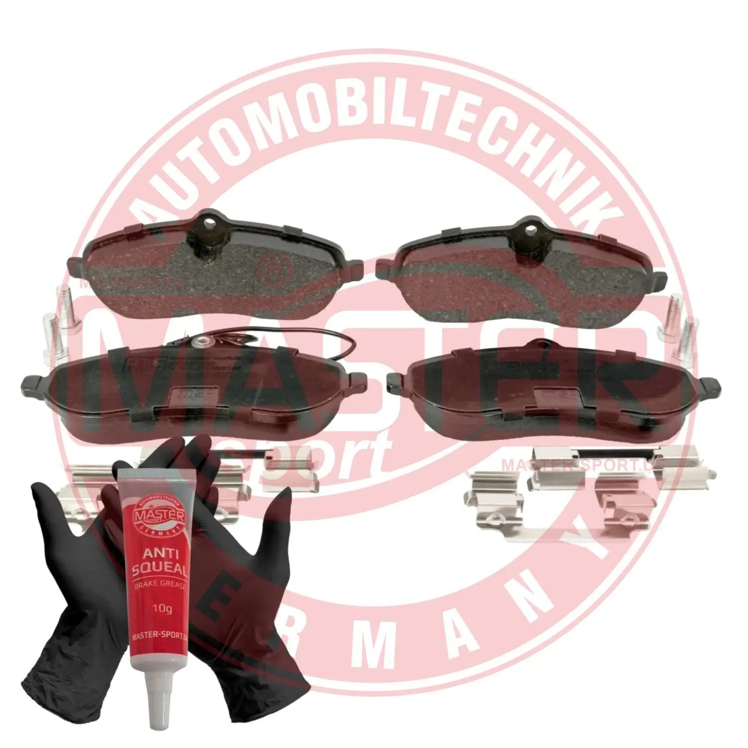 Bremsbelagsatz, Scheibenbremse Vorderachse MASTER-SPORT GERMANY 13046027382N-SET-MS