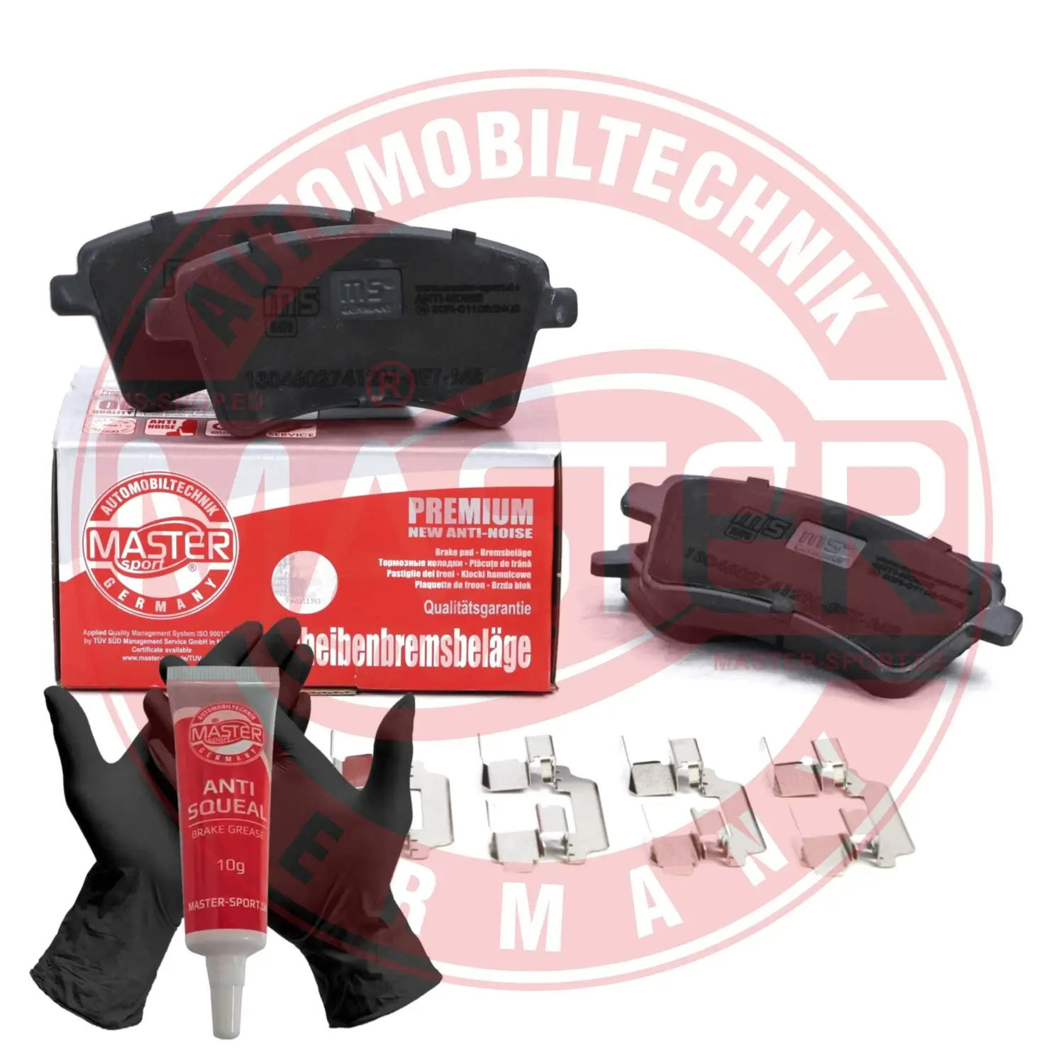 Bremsbelagsatz, Scheibenbremse Vorderachse MASTER-SPORT GERMANY 13046027412N-SET-MS