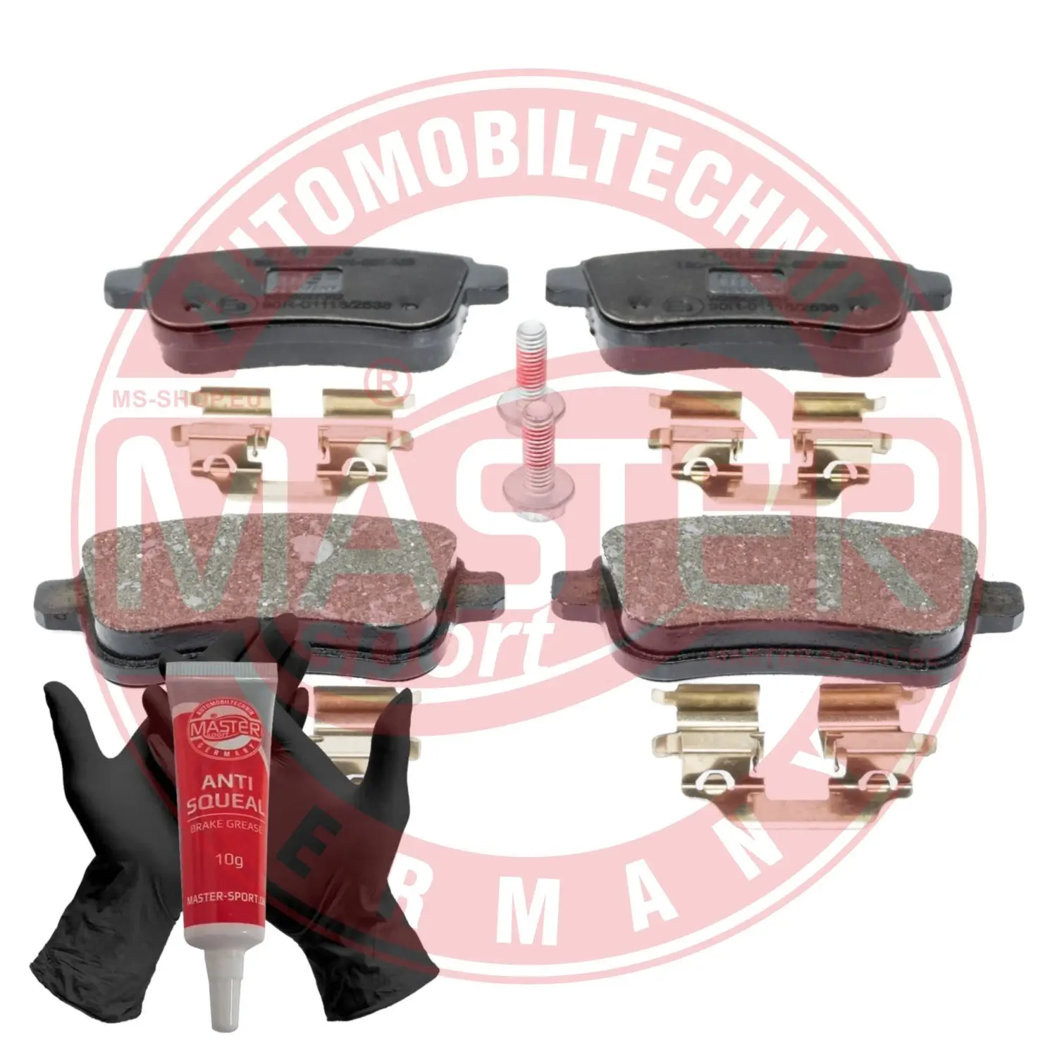 Bremsbelagsatz, Scheibenbremse Hinterachse MASTER-SPORT GERMANY 13046027562N-SET-MS