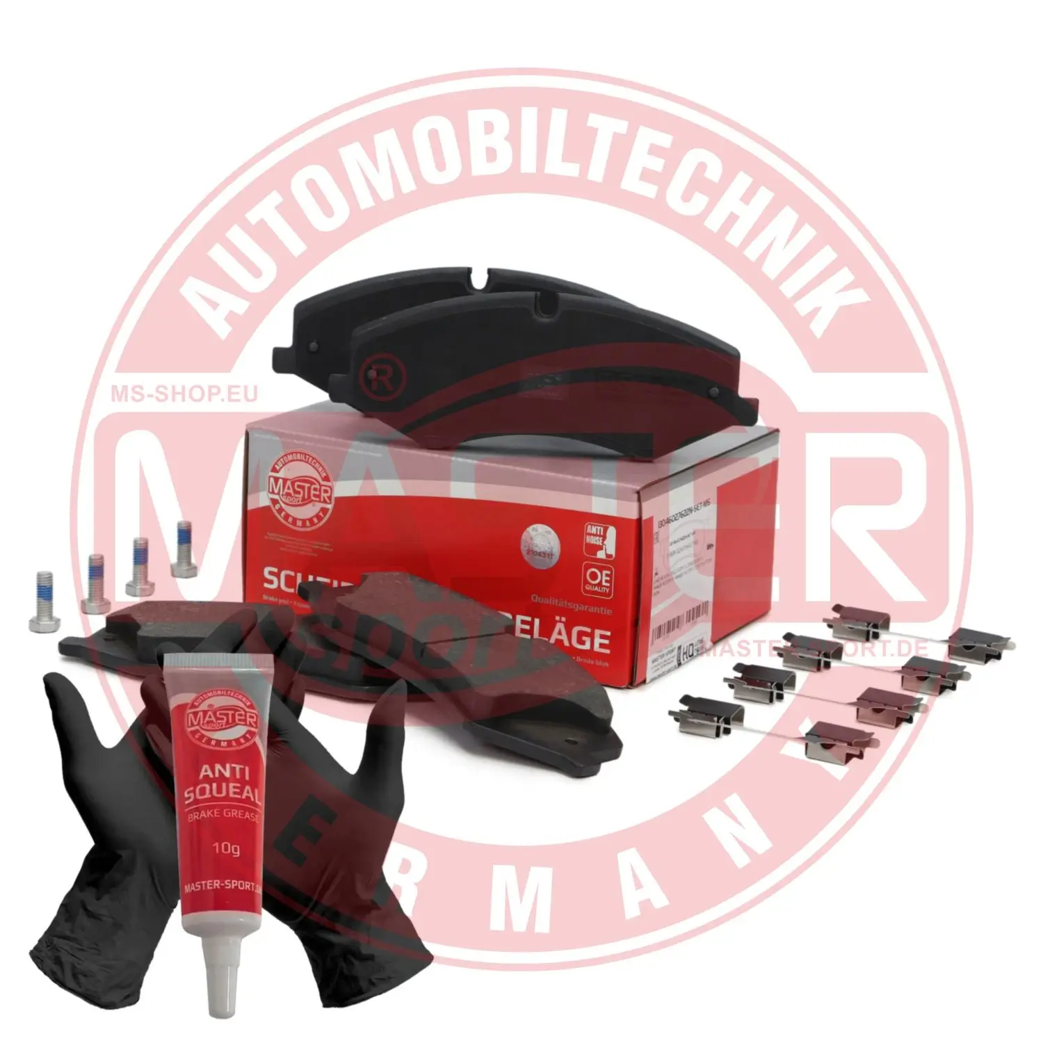 Bremsbelagsatz, Scheibenbremse Vorderachse MASTER-SPORT GERMANY 13046027622N-SET-MS