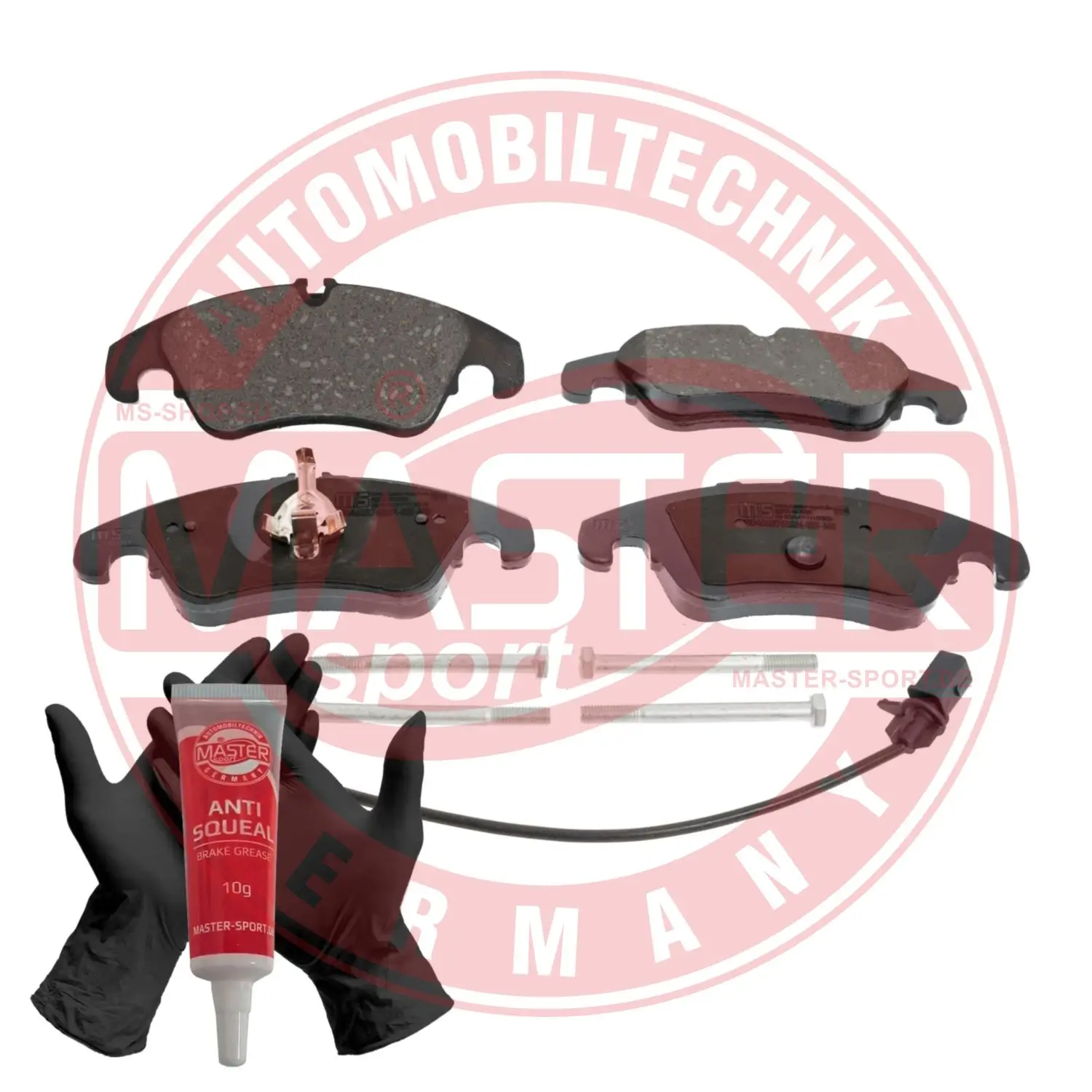 Bremsbelagsatz, Scheibenbremse Vorderachse MASTER-SPORT GERMANY 13046027652N-SET-MS