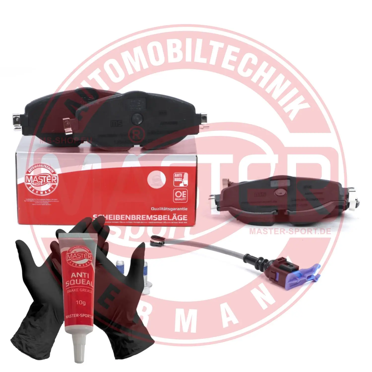 Bremsbelagsatz, Scheibenbremse Vorderachse MASTER-SPORT GERMANY 13046027852N-SET-MS