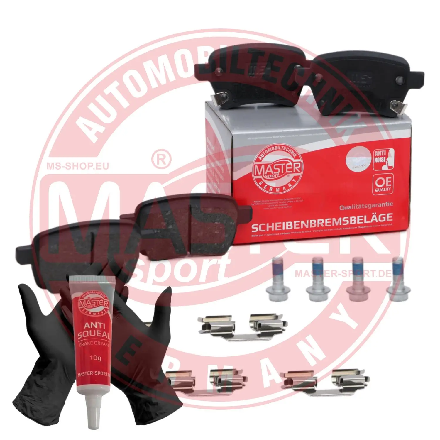 Bremsbelagsatz, Scheibenbremse Hinterachse MASTER-SPORT GERMANY 13046027932N-SET-MS