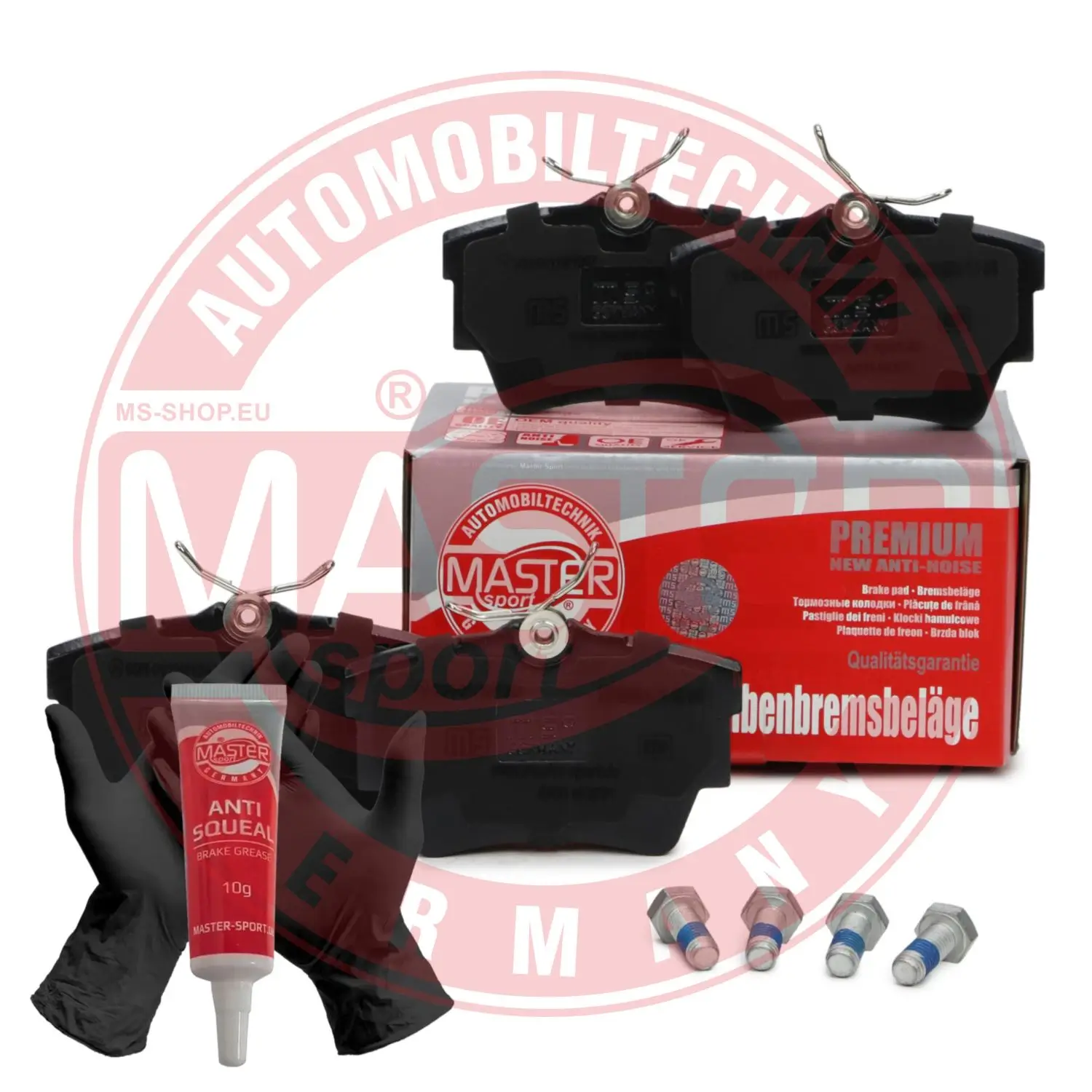 Bremsbelagsatz, Scheibenbremse Hinterachse MASTER-SPORT GERMANY 13046028402N-SET-MS