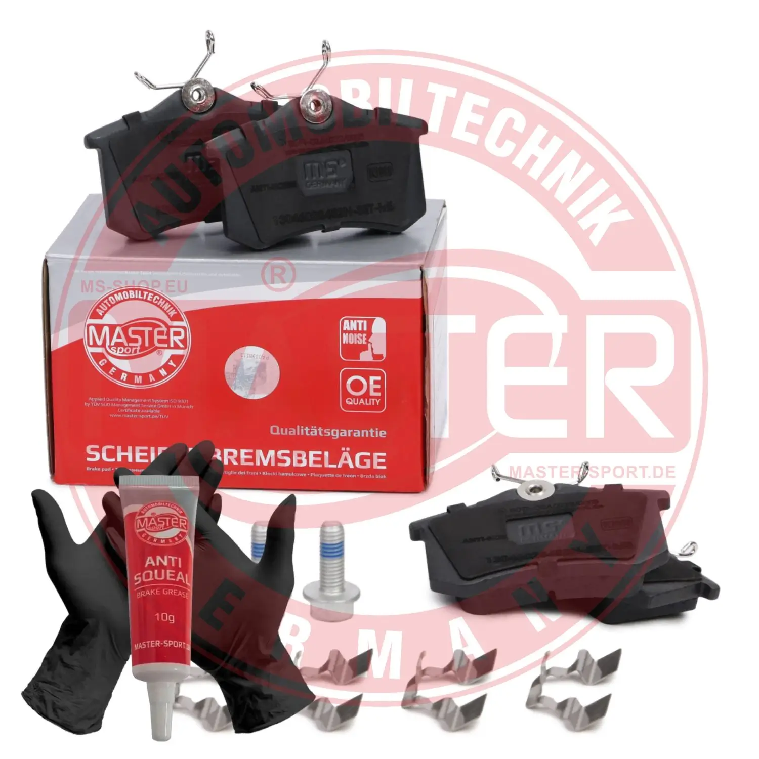 Bremsbelagsatz, Scheibenbremse Hinterachse MASTER-SPORT GERMANY 13046028452N-SET-MS