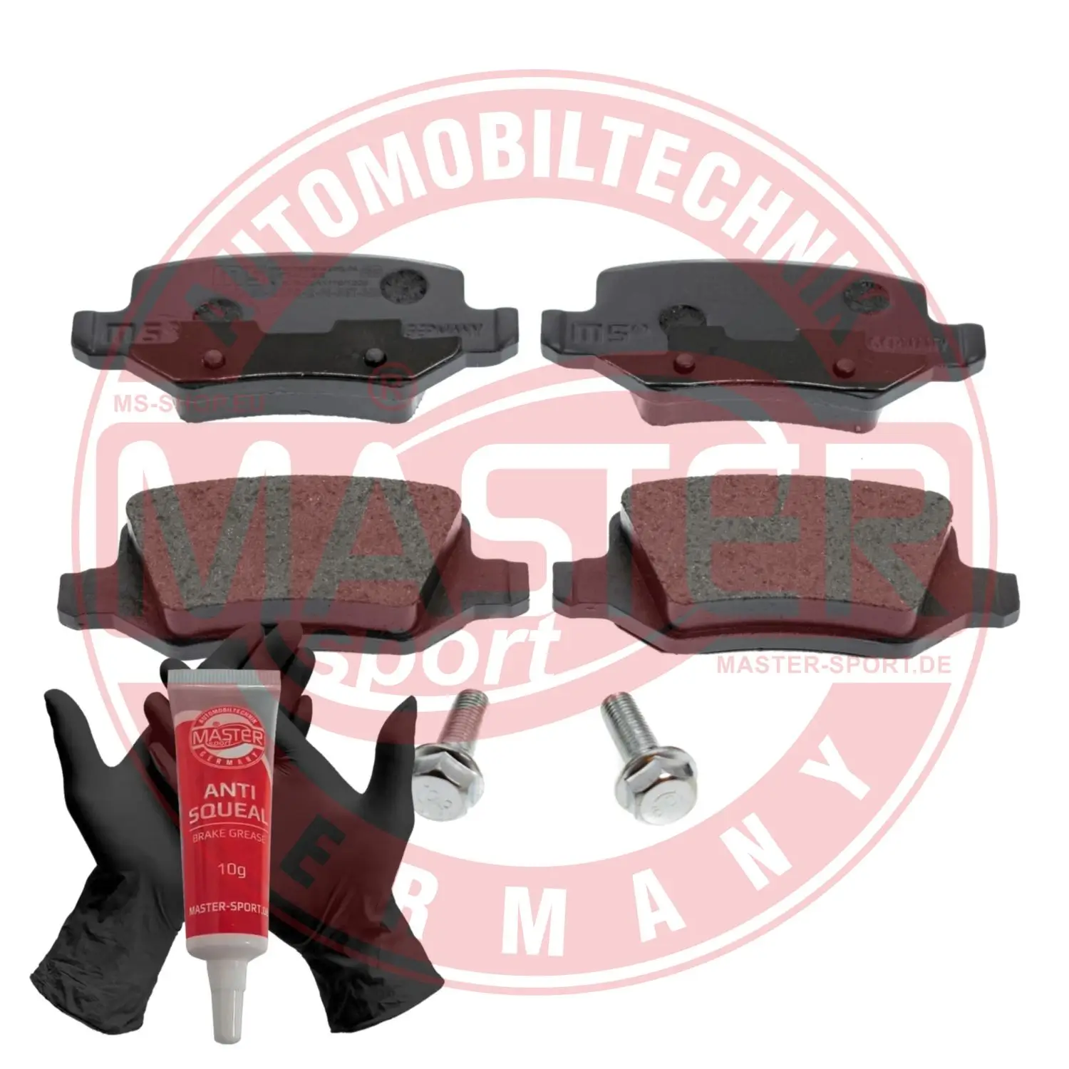 Bremsbelagsatz, Scheibenbremse Hinterachse MASTER-SPORT GERMANY 13046028552N-SET-MS