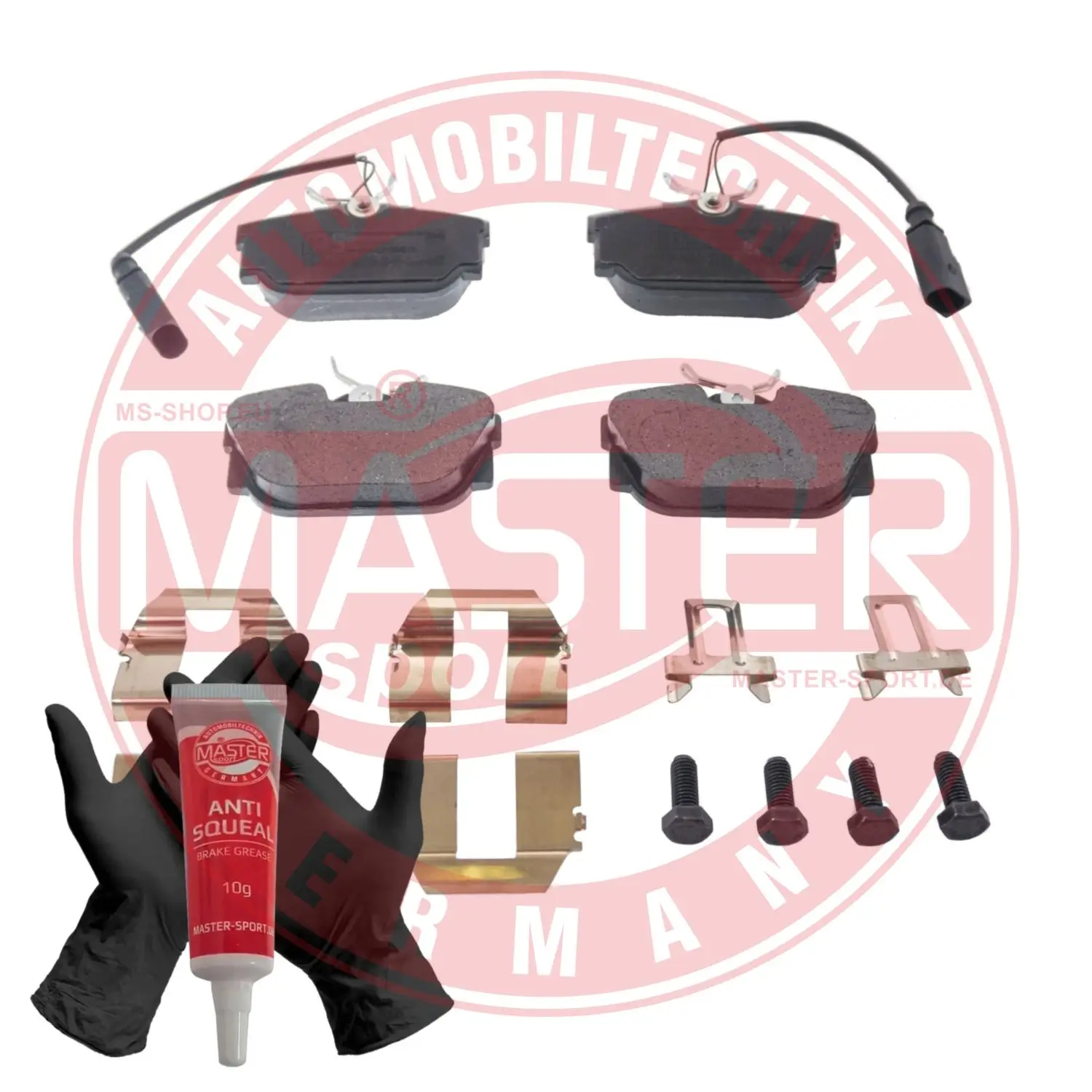 Bremsbelagsatz, Scheibenbremse Hinterachse MASTER-SPORT GERMANY 13046028722N-SET-MS