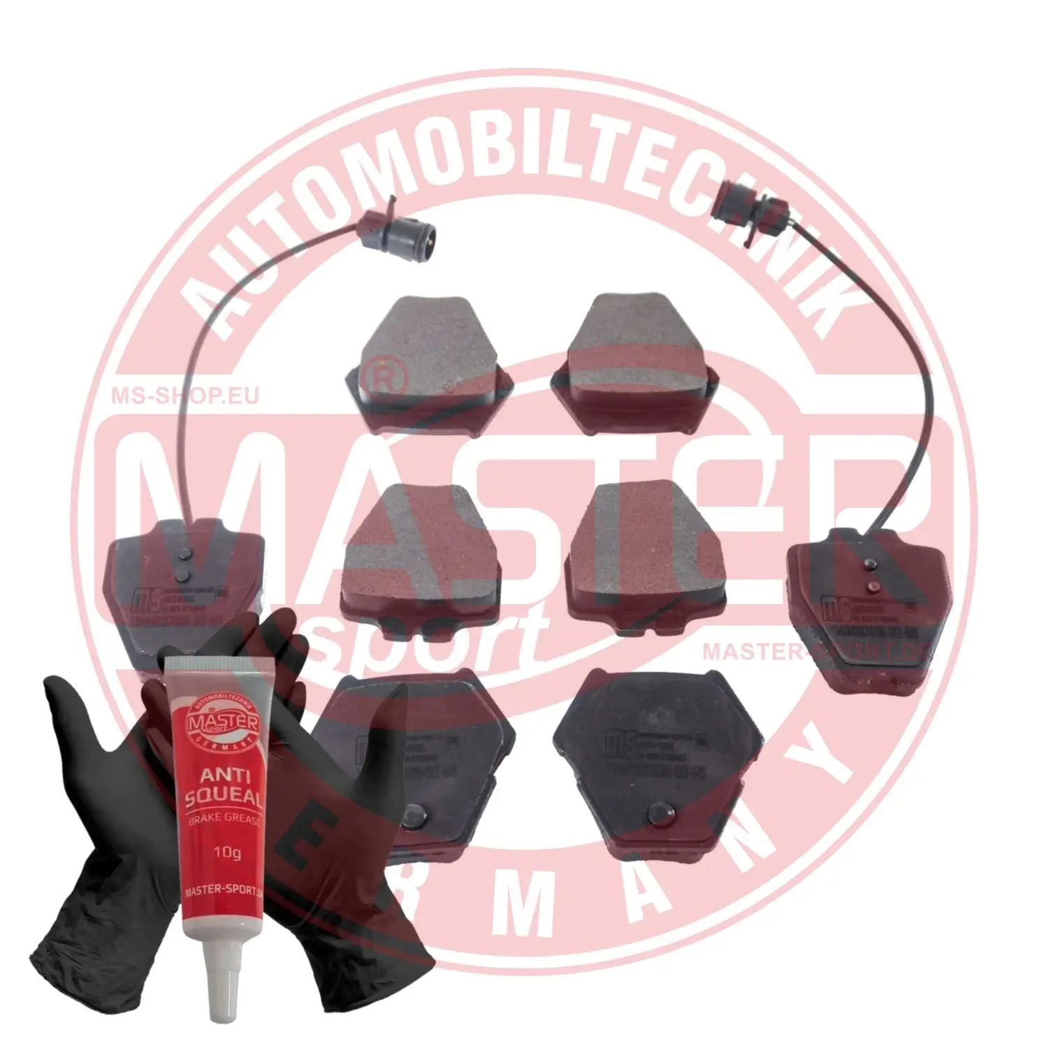 Bremsbelagsatz, Scheibenbremse Vorderachse MASTER-SPORT GERMANY 13046028762N-SET-MS