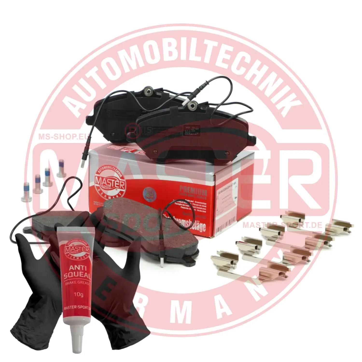 Bremsbelagsatz, Scheibenbremse Vorderachse MASTER-SPORT GERMANY 13046028922N-SET-MS