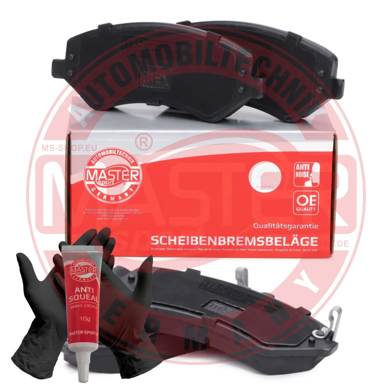 Bremsbelagsatz, Scheibenbremse Vorderachse MASTER-SPORT GERMANY 13046028992N-SET-MS