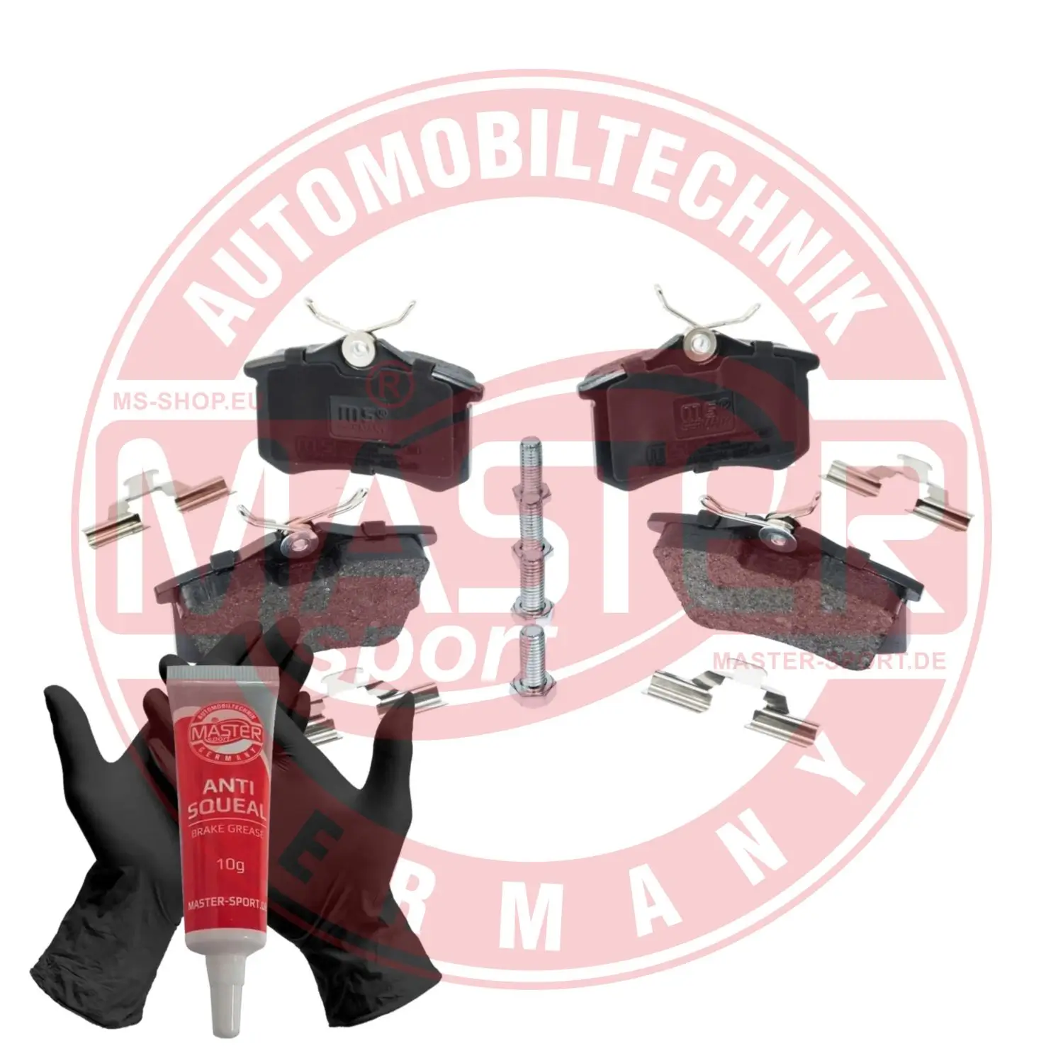 Bremsbelagsatz, Scheibenbremse Hinterachse MASTER-SPORT GERMANY 13046029372N-SET-MS