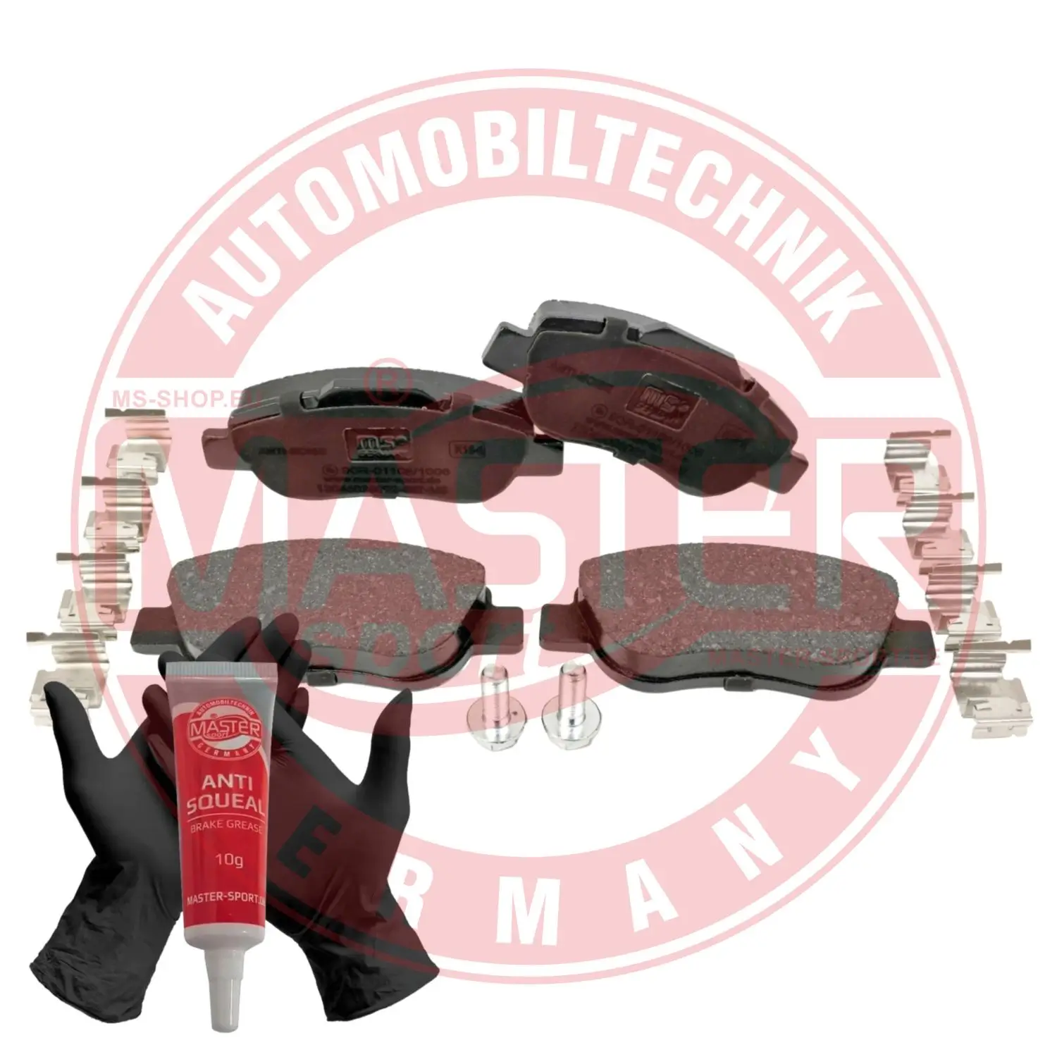 Bremsbelagsatz, Scheibenbremse Vorderachse MASTER-SPORT GERMANY 13046038092N-SET-MS