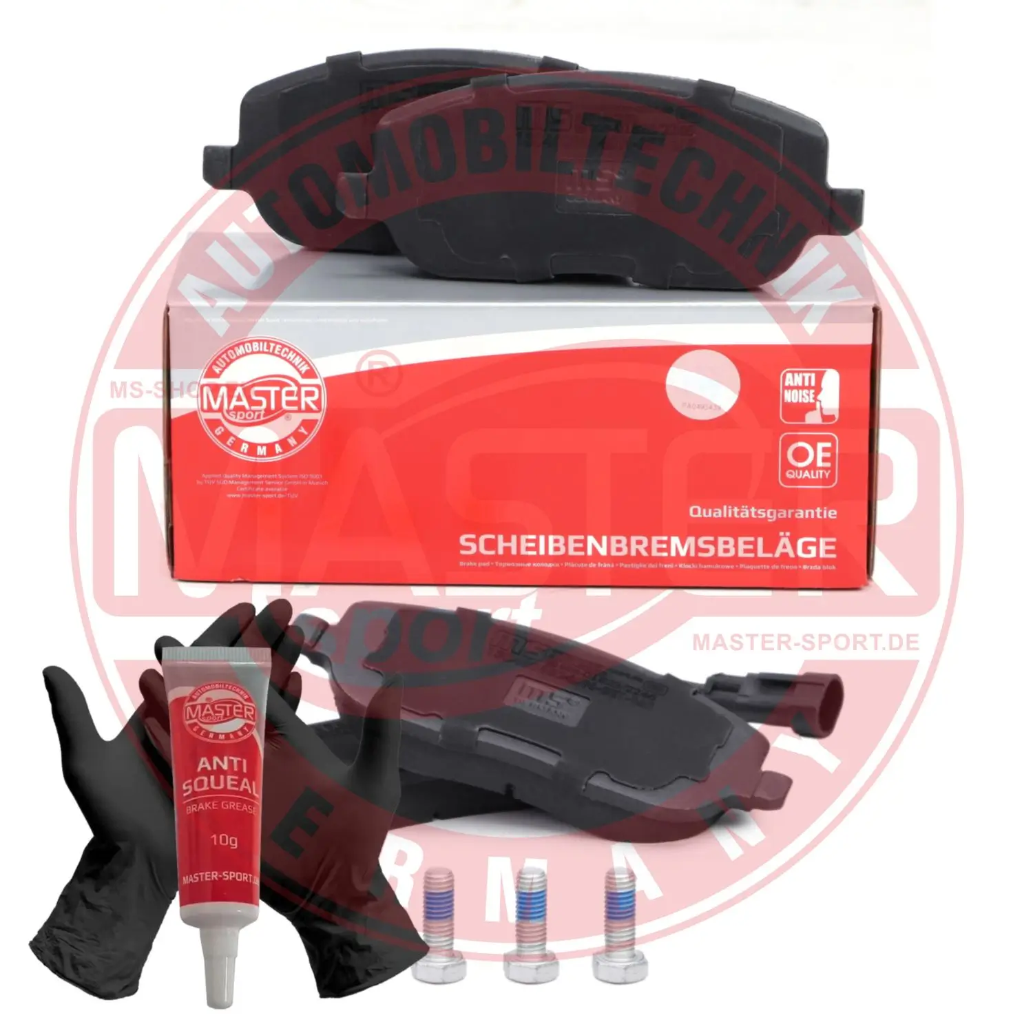 Bremsbelagsatz, Scheibenbremse Vorderachse MASTER-SPORT GERMANY 13046038242N-SET-MS